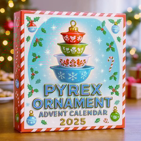 🔥Buy 2+ Get Free Shipping🎄2025 Pyrex Ornament Advent Calendar