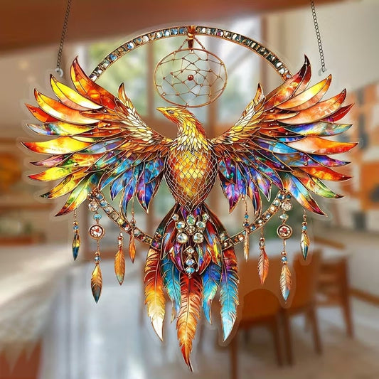 🌅🔥Rising Light Phoenix Suncatcher Ornament