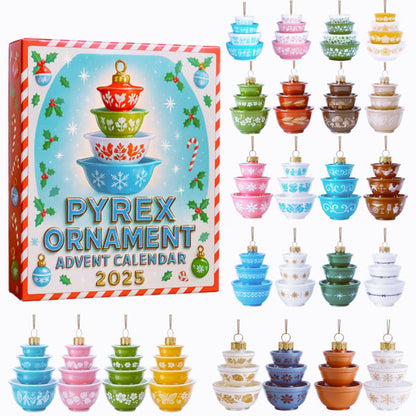 🔥Buy 2+ Get Free Shipping🎄2025 Pyrex Ornament Advent Calendar