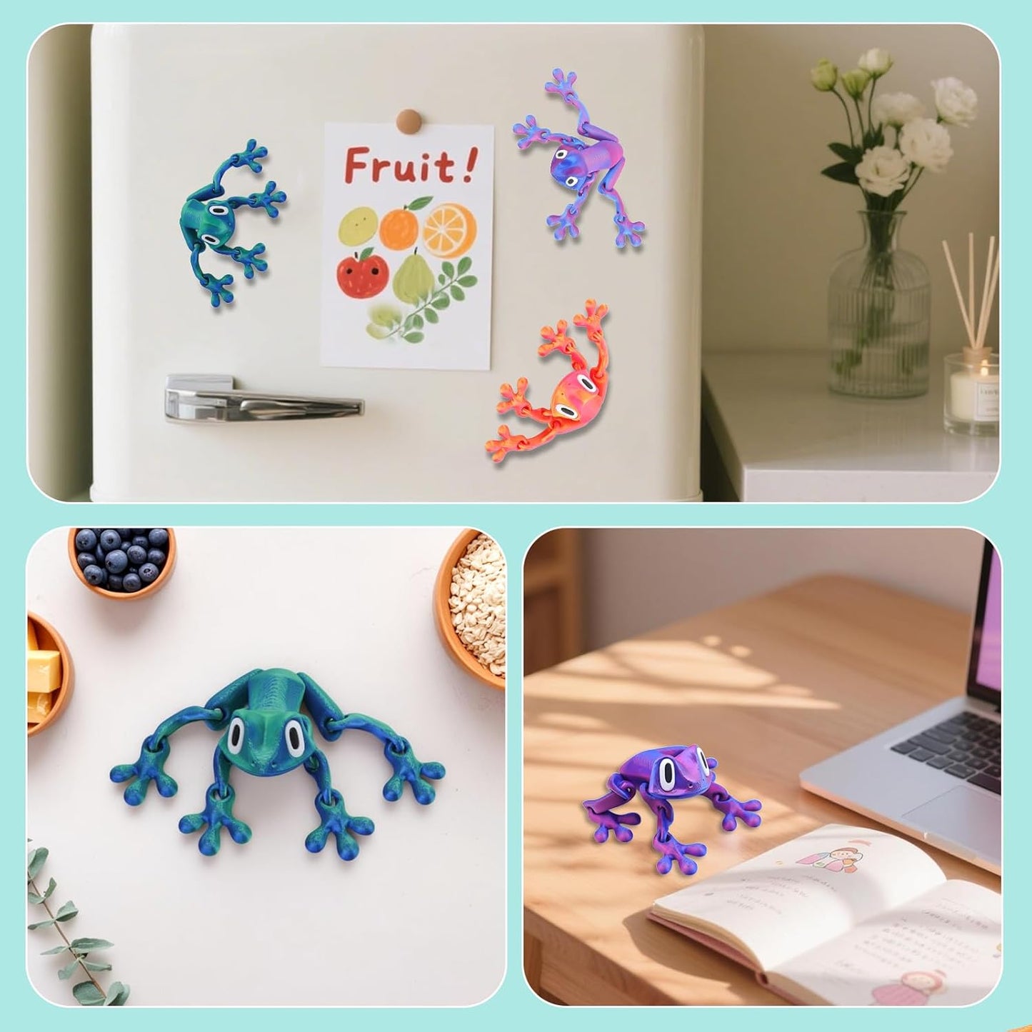 🔥Limited Time 49% Off✨3D Printed Magnet Frog Toy