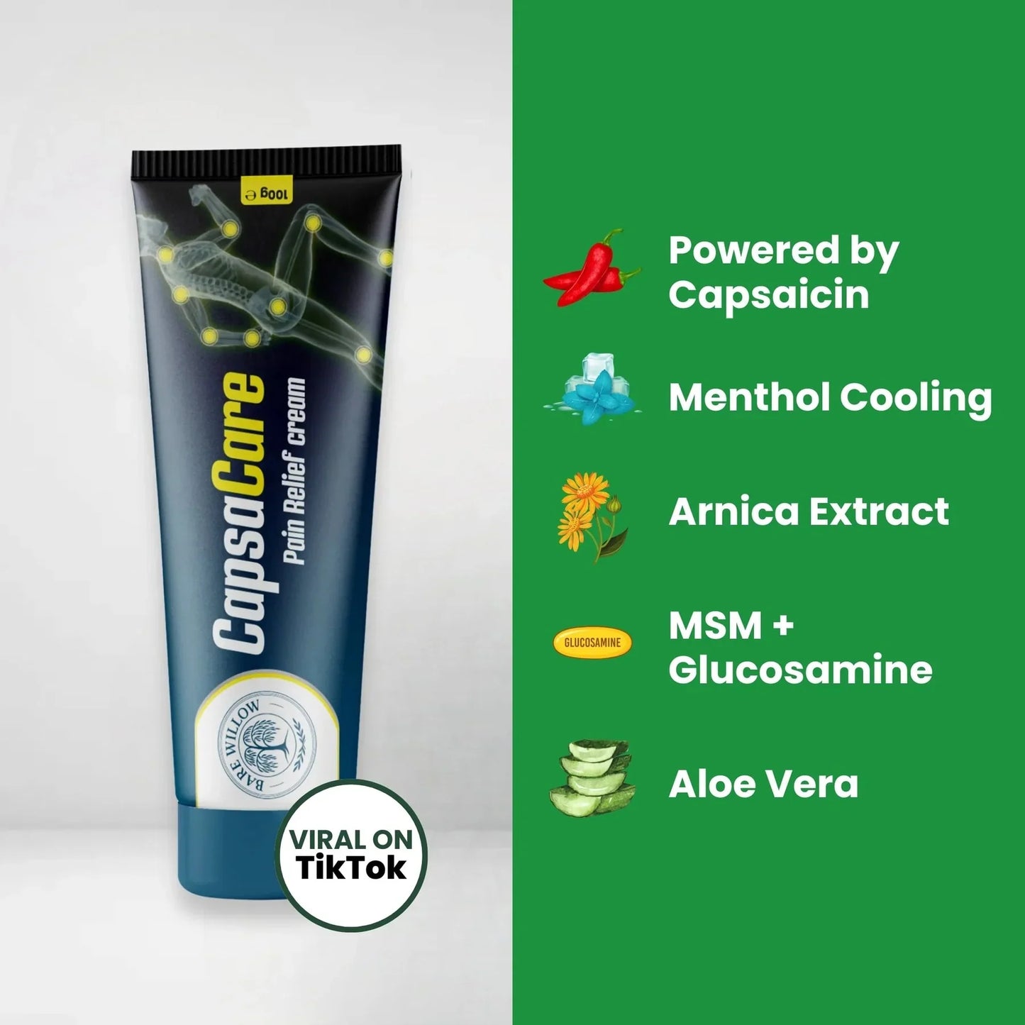 CapsaCare Neuropathy Relief Cream™ - Relieve Numbness, Tingling & Pain